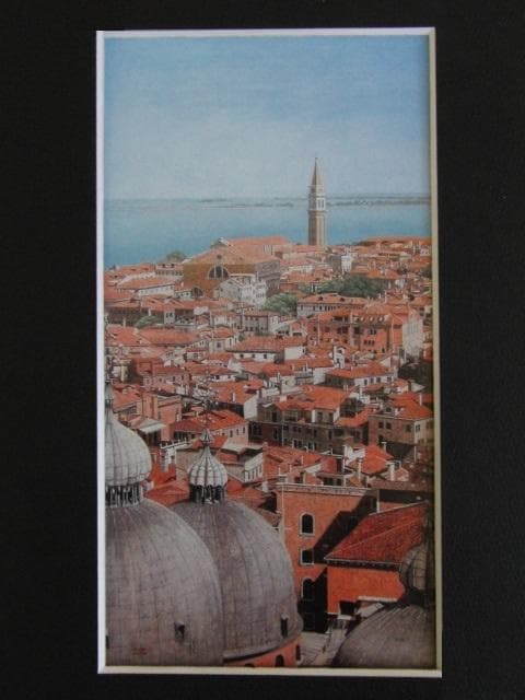 小笠原将生、【ほほえむ朝に】、希少な限定額装用画集画、新品高級額 額装付