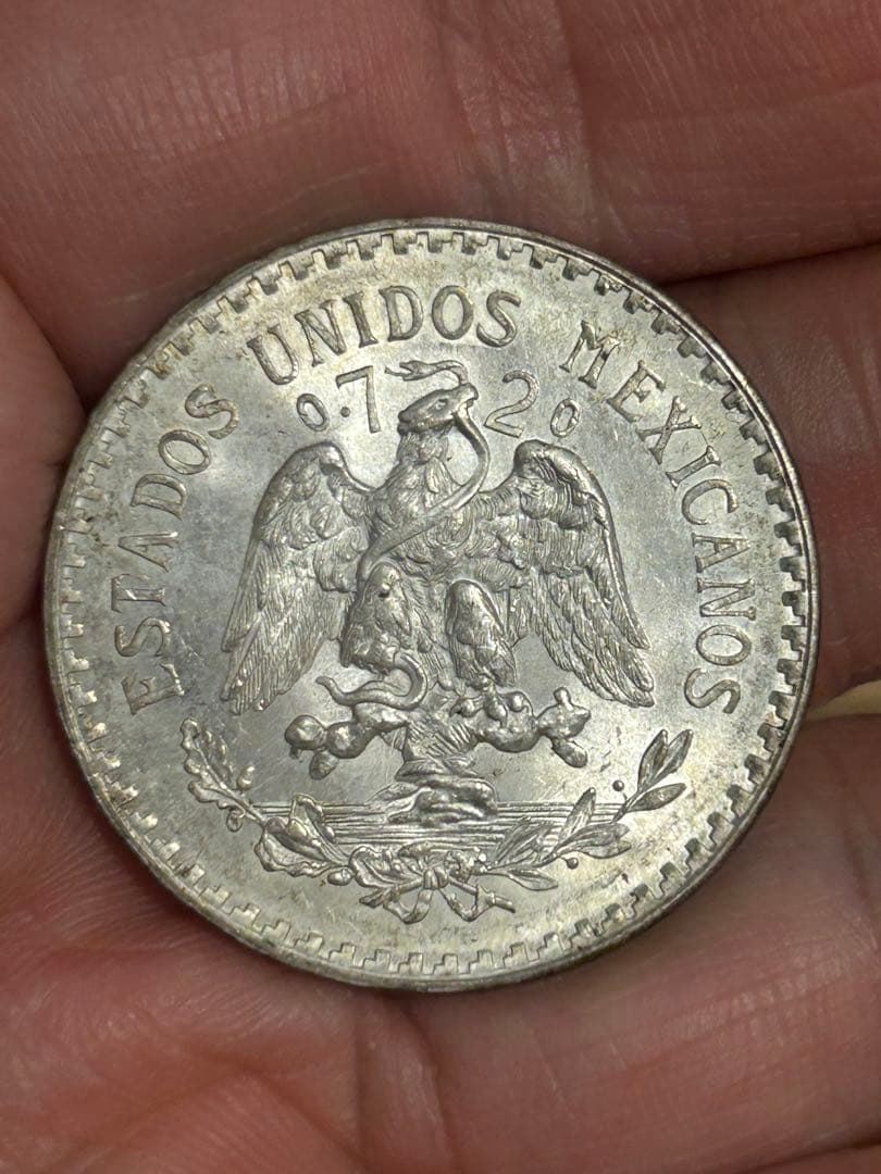 メキシコ 1938年 1ペソ 銀貨