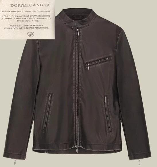 【新品未使用】フランスの高級ライダース!FRONT ZIP合皮革BLACK3XL LJM-8 フロントフラップ ライダースジャケット｜『666』パンクロック