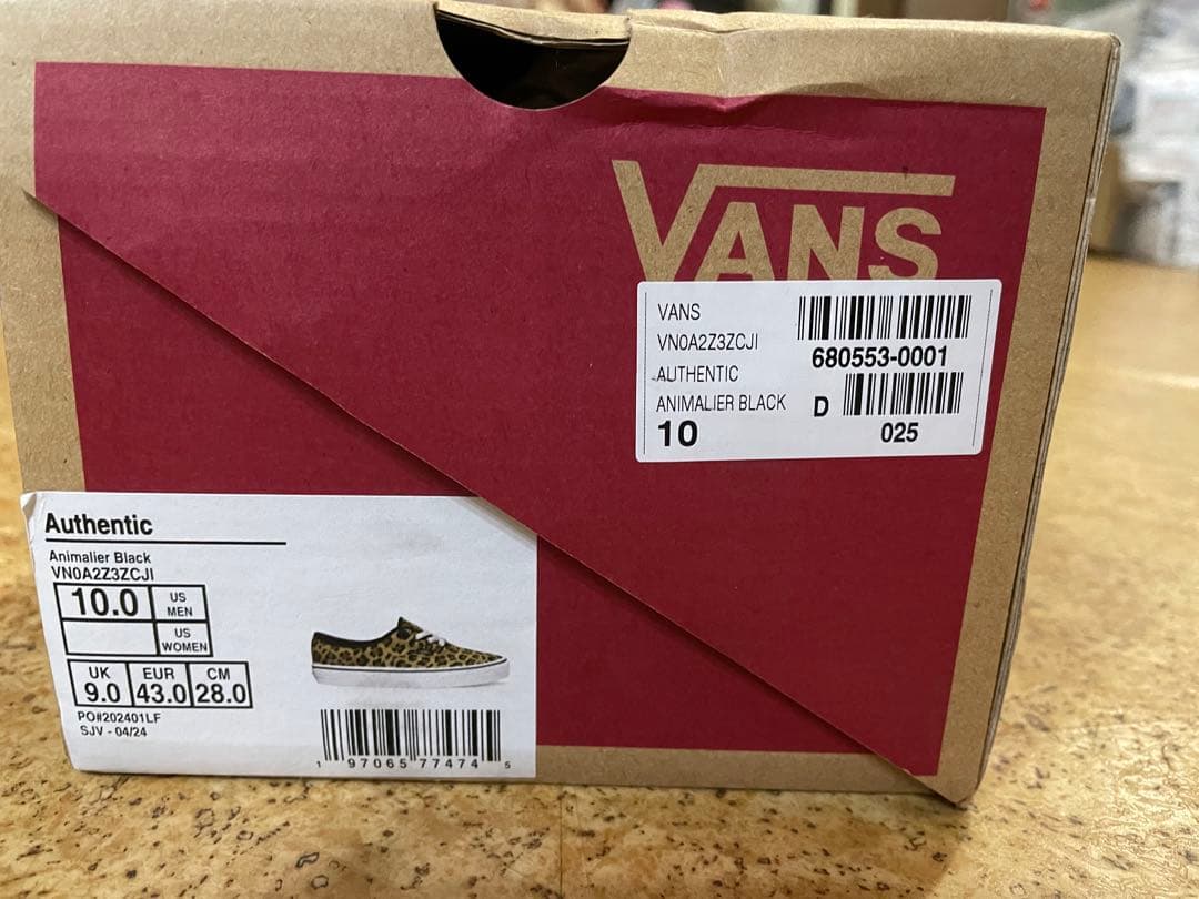 vans オーセンティック レオパード インソールカスタム - メルカリ