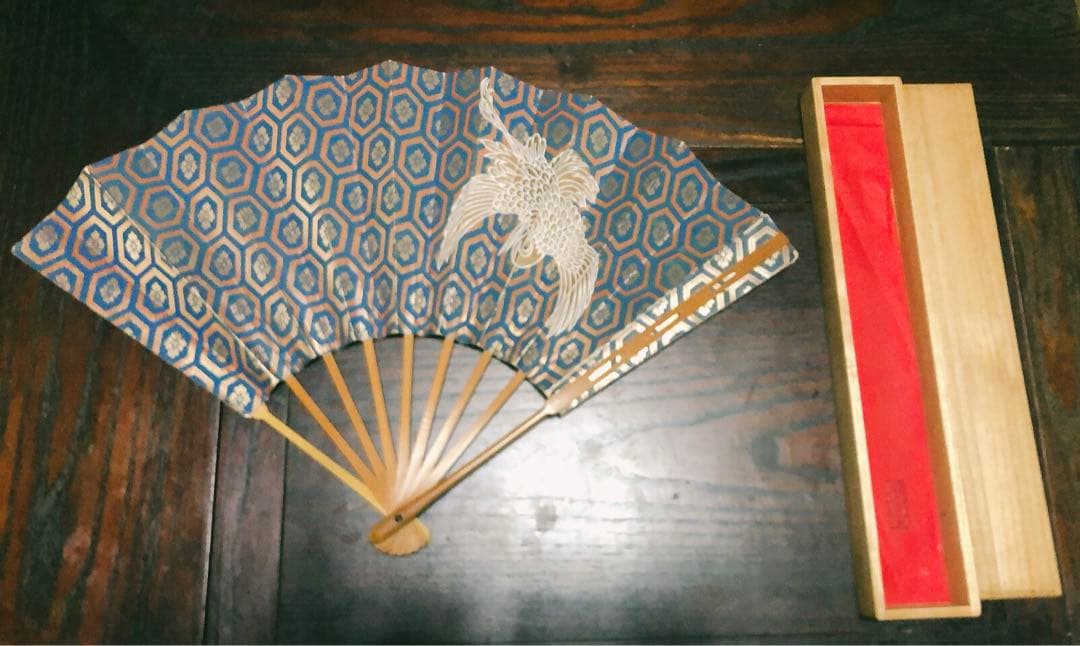【希少】舞扇子 青金亀甲模様 鳳凰 仕舞 観世流 十松屋 十松屋web春の扇ご案内