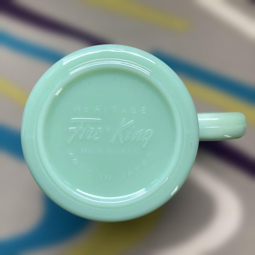 Fire King ジェダイ ソーダマグ ミルクガラス 翡翠マグカップJAPAN