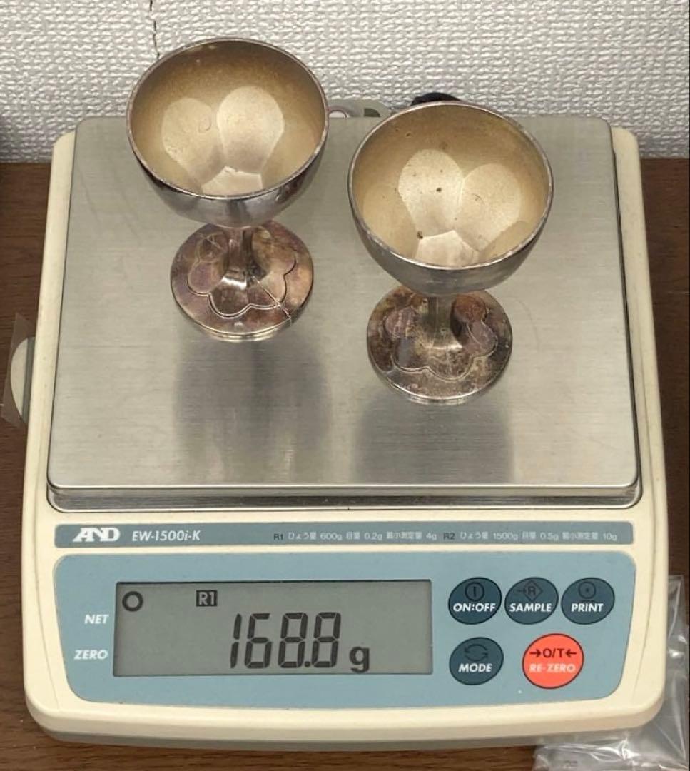 純銀P.T製 銀杯 2点セット 168.8g - メルカリ