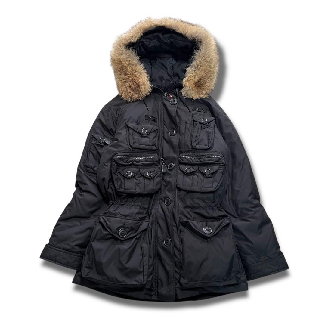 極美品 ラルフローレン コヨーテファー ダウン y2k ミリタリー