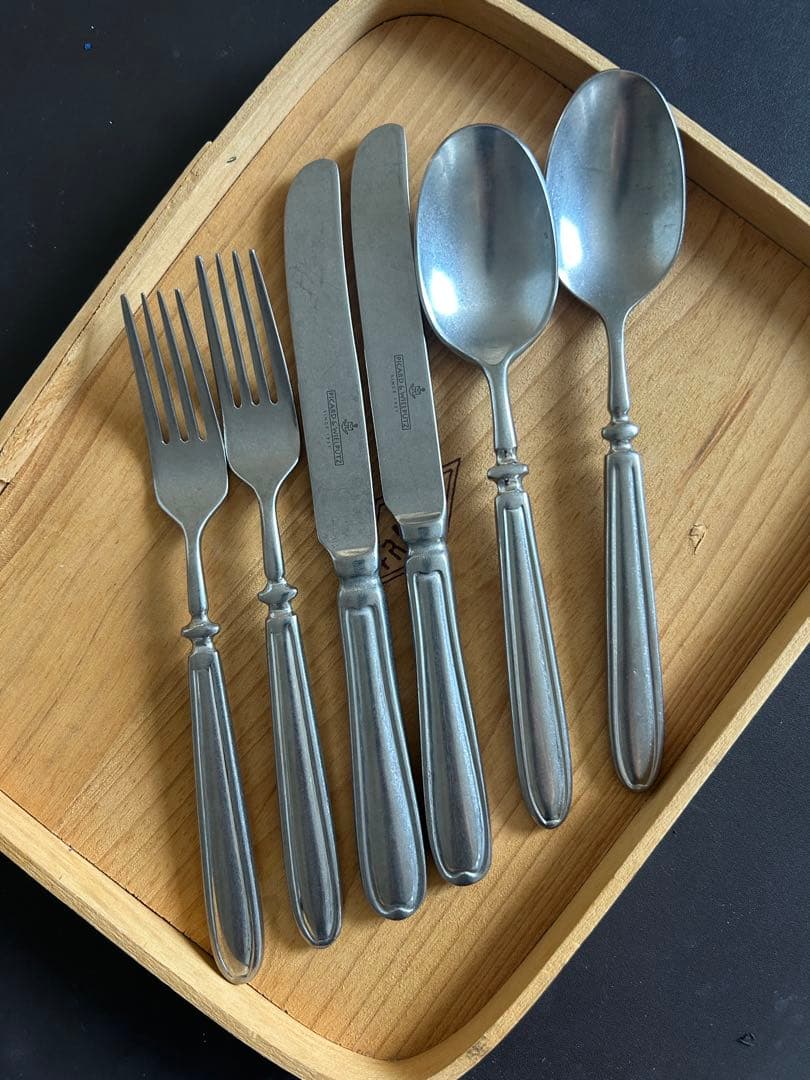 ランドハウス ヴィンテージ　テーブルスプーンフォークナイフ2セット②　カトラリー