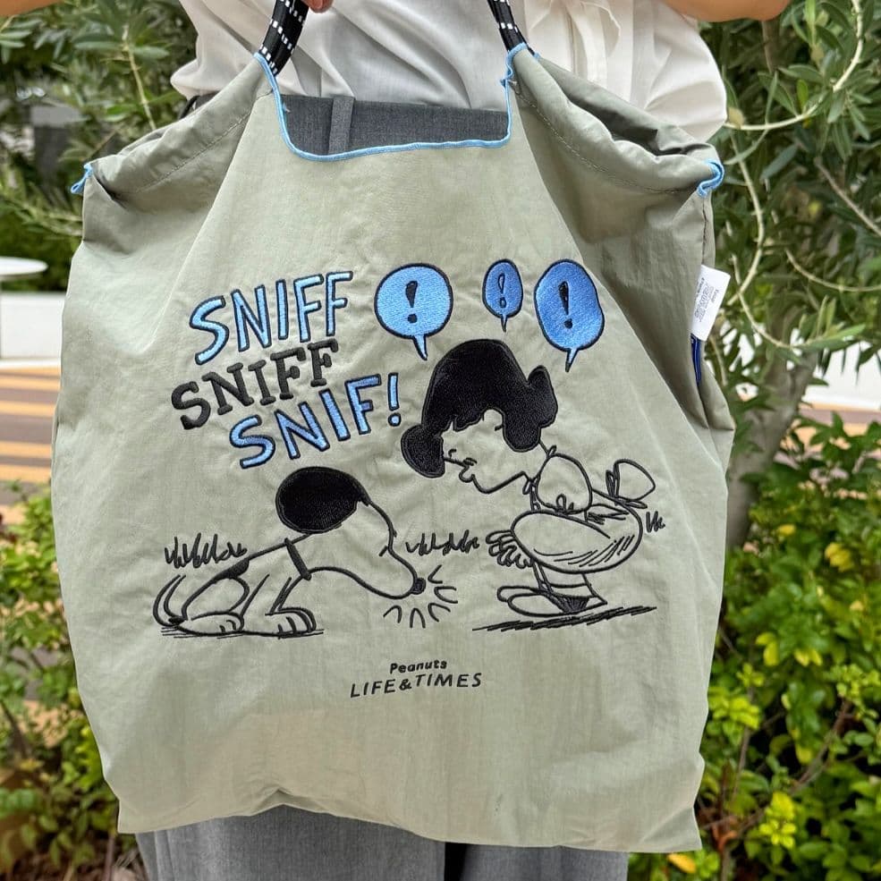 ボールアンドチェーン スヌーピー エコバッグ 西宮阪急限定 M SNIFF 柄