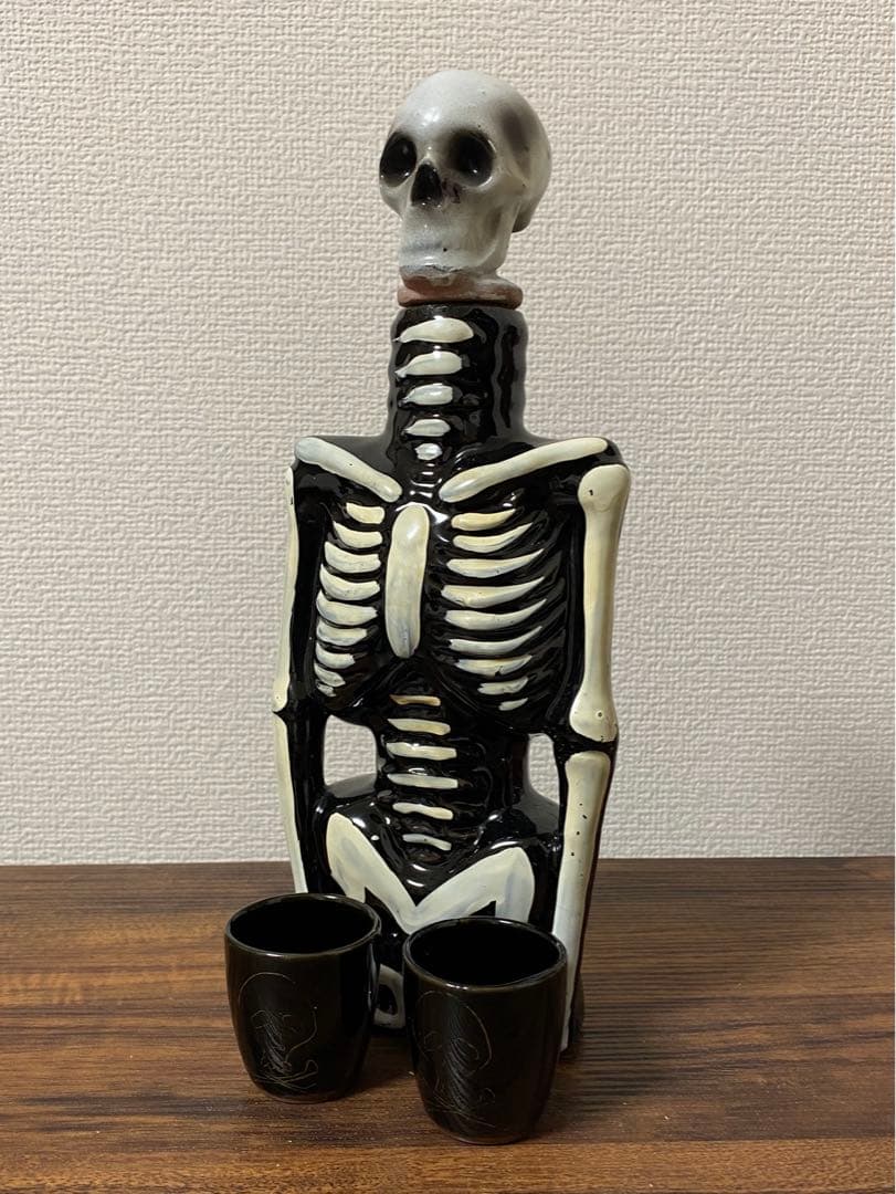 30s'40s' ビンテージスカルデカンタセットボトル古着バイカーロカビリー