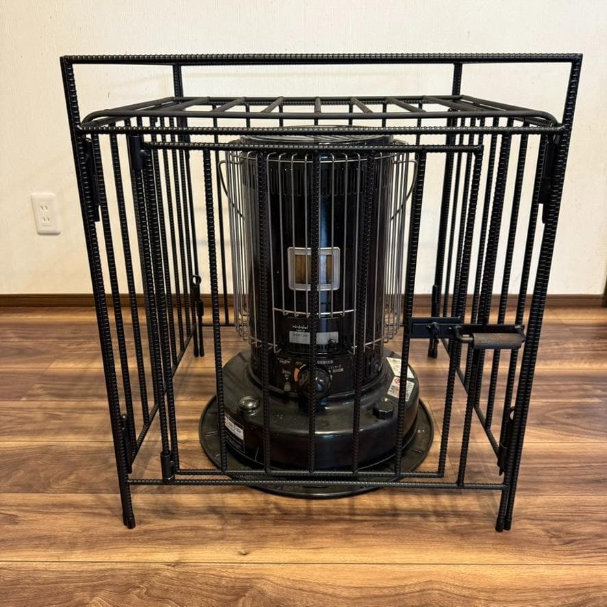 p*e様 トヨトミ対流型石油ストーブ KS-67H対応 ストーブガード異形鉄筋無 トヨトミ対流型石油ストーブ KS-67H ブラック対応｜異形鉄筋ストーブ