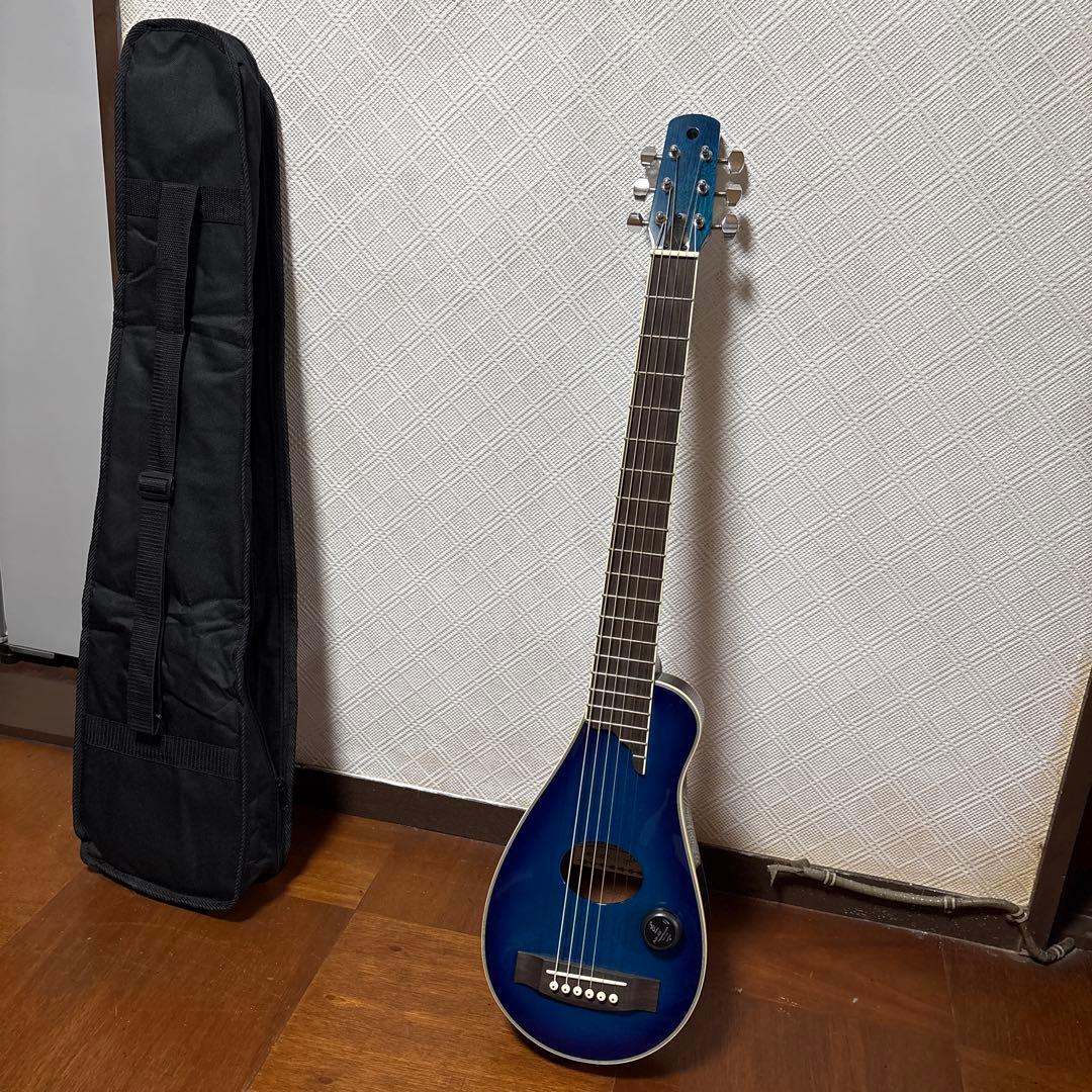 アコースティックギター (ブルー)ソフトケース付き