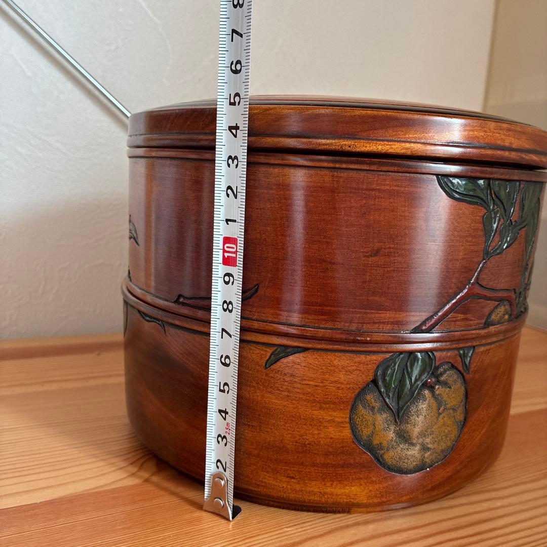 烏城彫 二段丸重 重箱 木の器 伝統工芸 - メルカリ