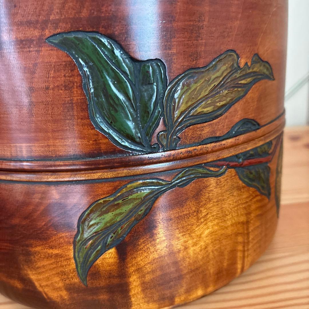 烏城彫 二段丸重 重箱 木の器 伝統工芸 - メルカリ