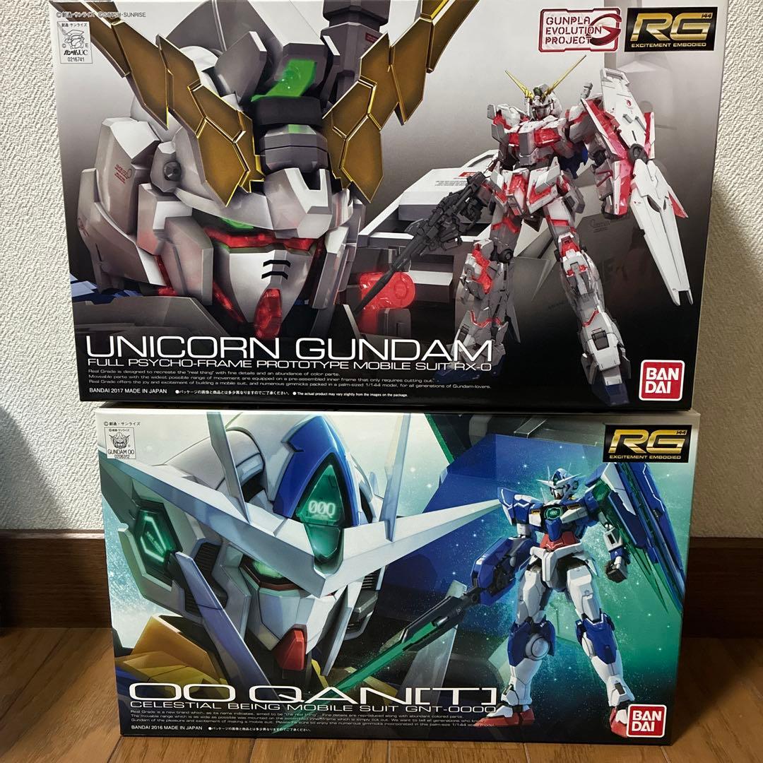 RG ユニコーンガンダム & RGダブルオークアンタセット RG ダブルオークアンタ 製作記 05【完成レビュー】 | 雑食プラモ備忘ログ