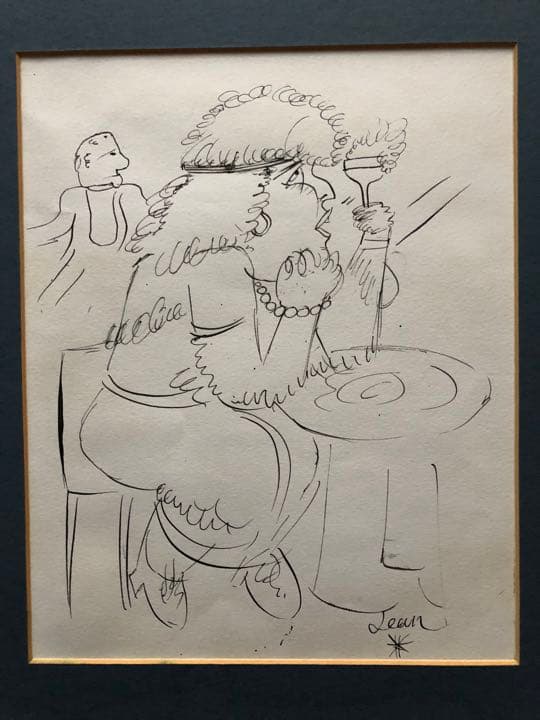 ジャン・コクトー　ペン画(ピカソ朋友) 楽天市場】フランス製ポストカードジャン・コクトー（猫） : ココロ