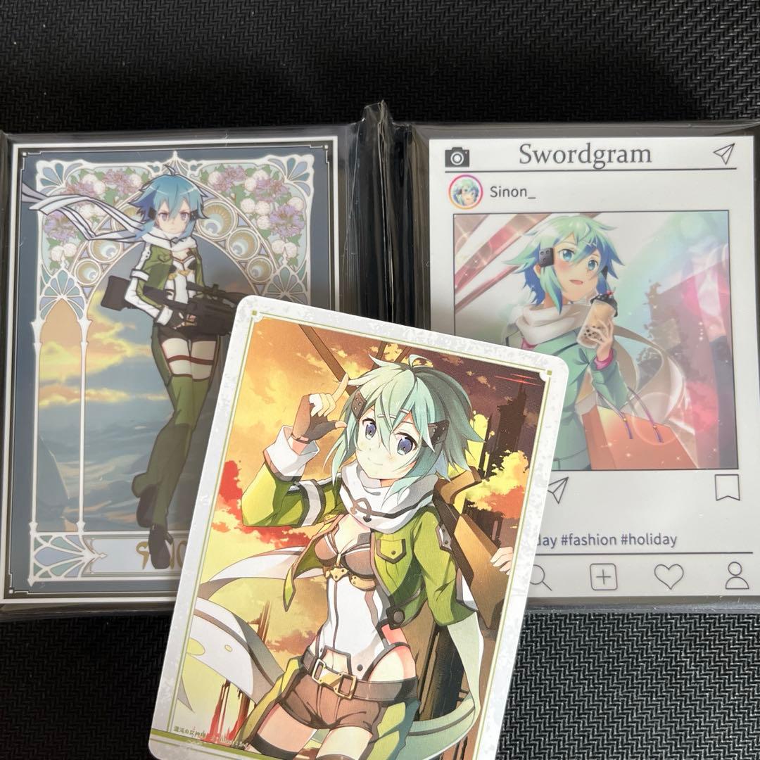 スリーブ】SAO シノン 混沌の女神様 ミュシャ風 セット品【未開封