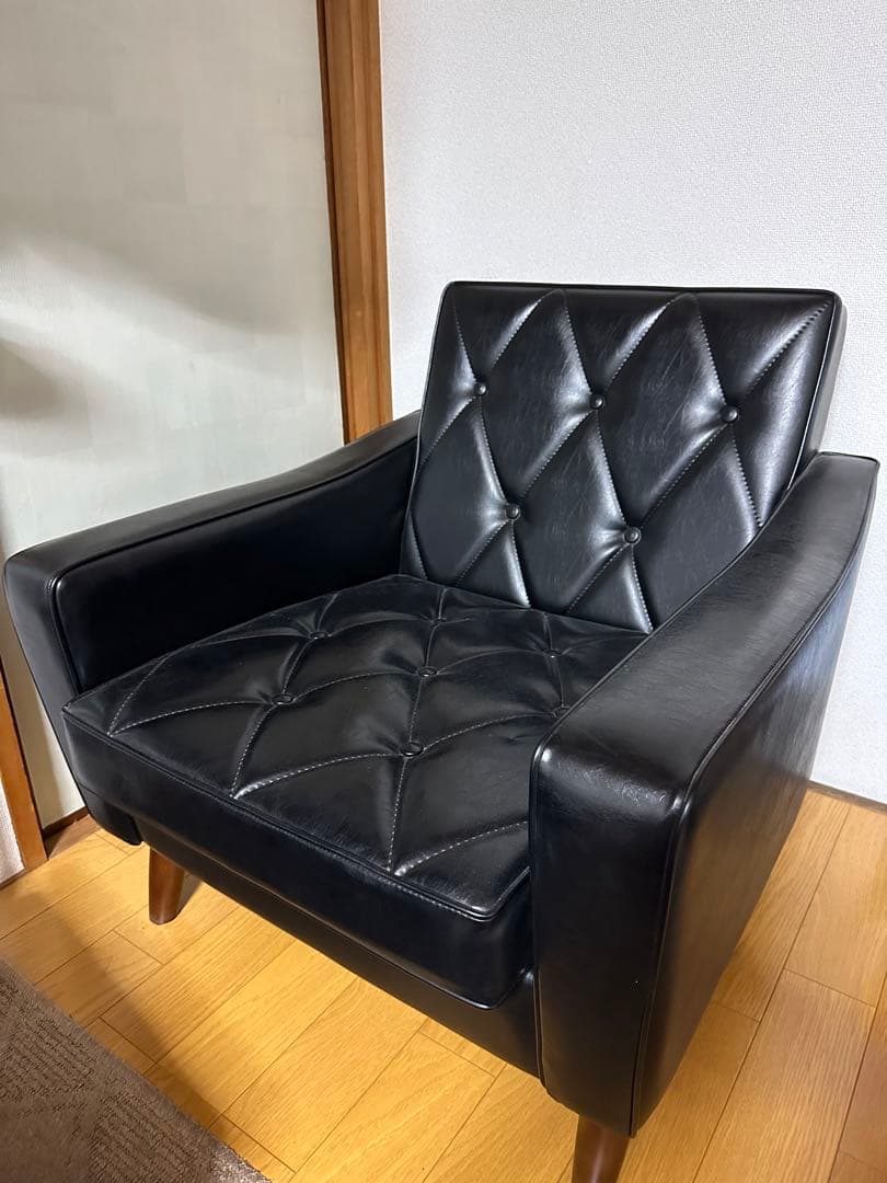 カリモク60 ロビーチェア 1シーター カリモク60 ロビーチェア1シーター スタンダードブラック ダーク