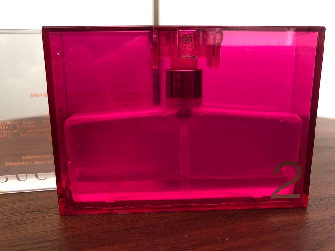 GUCCI グッチ ラッシュ2 rush 香水 ピンク 四角 美品 オードトワレ