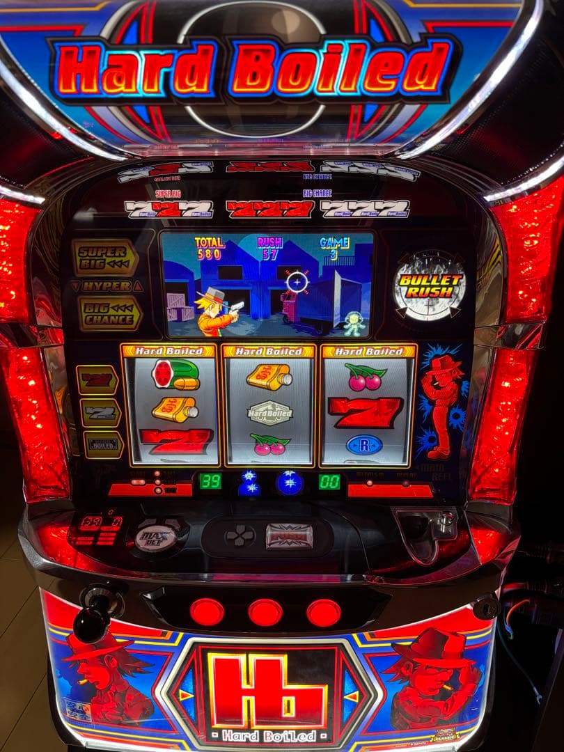ハードボイルド パチスロ実機　レス付き　メーカー取説付き　引き取り限定