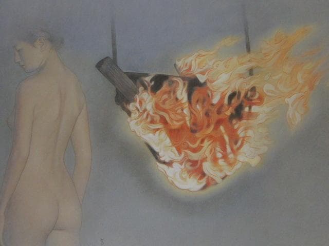 高塚省吾、【炬】、希少な額装用画集より、新品額装付、状態良好