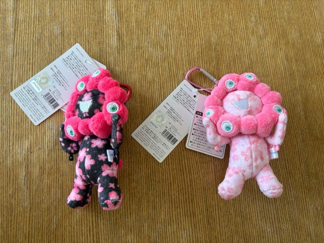 新品未使用】ミャクミャク ぬいぐるみ 桜 ピンク 黒 - メルカリ