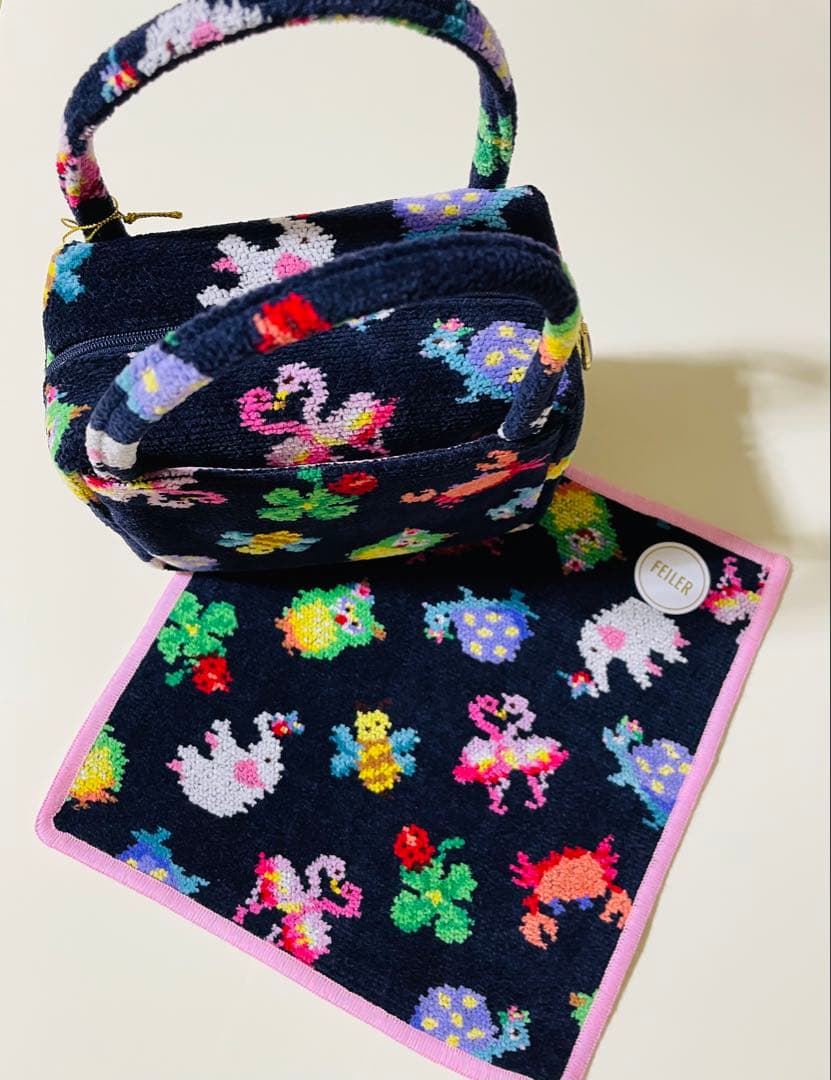 フェイラー ファンキーフォーチュン ミニキューブバッグ ハンカチ