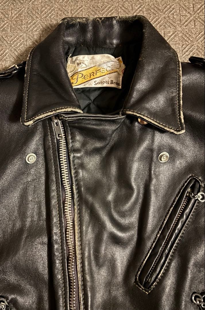 70s schott 牛タグ ワンスター 613 ライダース 42 ショット - メルカリ