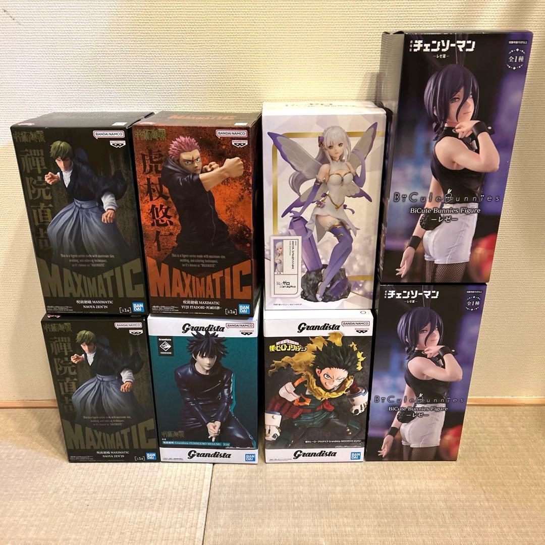 アニメ　 チェンソーマン　フィギュア　バンダイ　レぜ　呪術廻戦　まとめ　8個