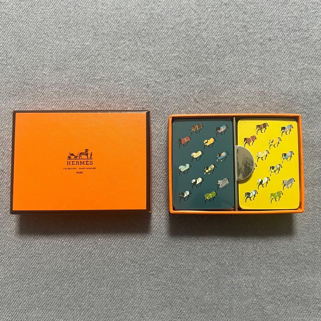 HERMES エルメス トランプ 馬柄 箱・袋付き - メルカリ