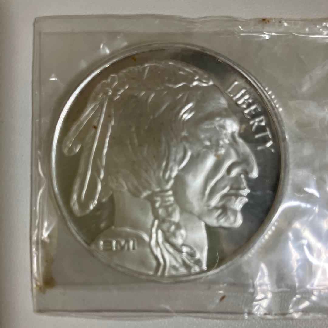 インディアンヘッド 1トロイオンス銀貨中古品 - メルカリ