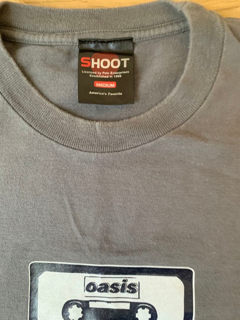 希少⭐︎Oasis カセットテープ プリント バンド Tシャツ グレー M