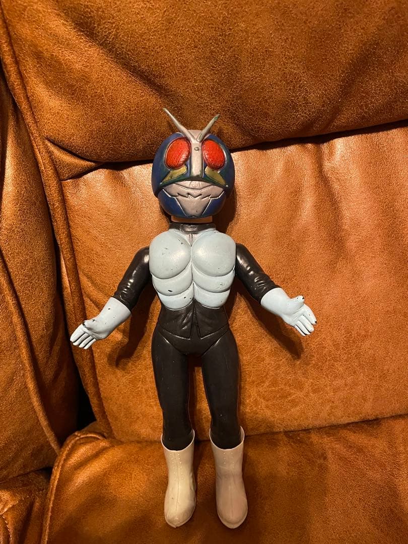 旧バンダイ　仮面ライダー　ソフビ ブルーマスク