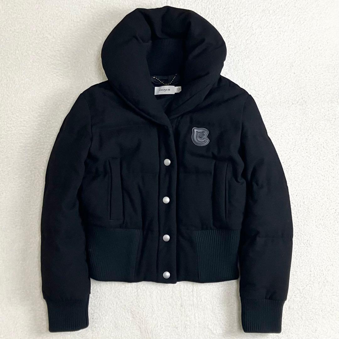 COACH コーチ ダウンジャケット ウール　ブラック レディース　サイズ4