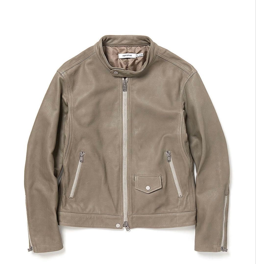 nonnative ベージュ レザージャケット