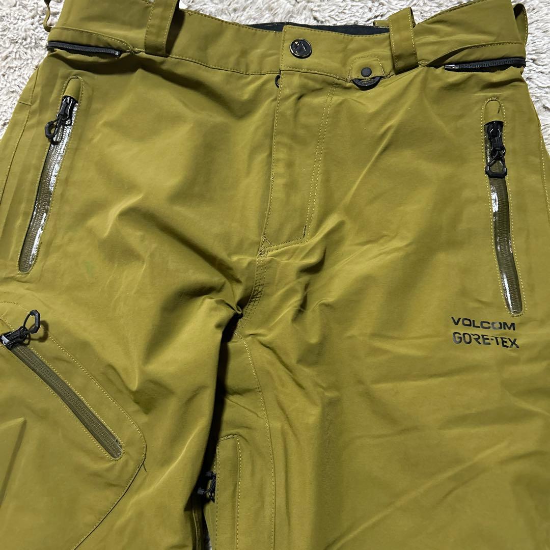 VOLCOM GORE-TEX スノーボードパンツ オリーブグリーン　メンズ　S