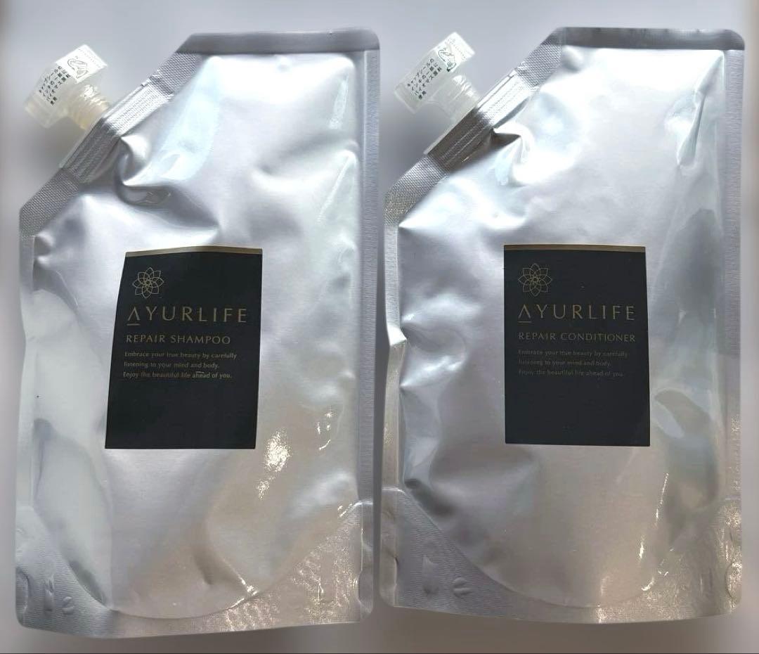 【新品】アーユルライフリペアシャンプー&リペアコンディショナー詰替　各400ml
