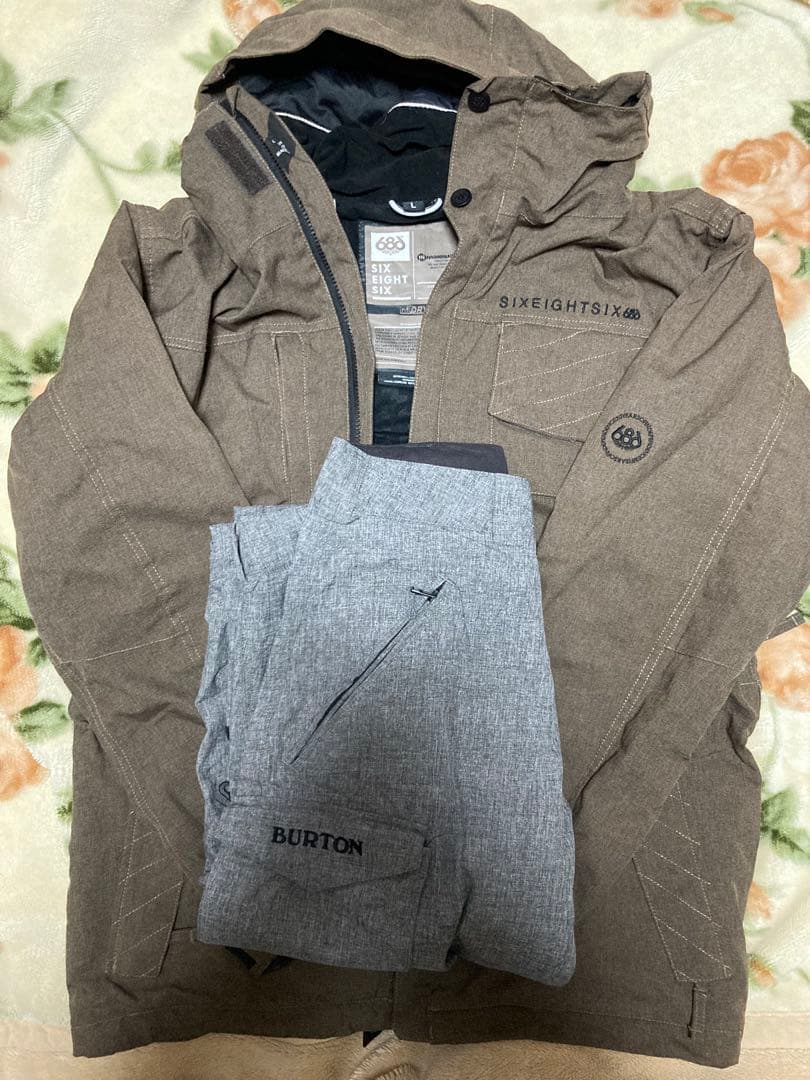 686 スノーボードウェア ジャケット Lサイズ BURTON パンツ Mサイズ