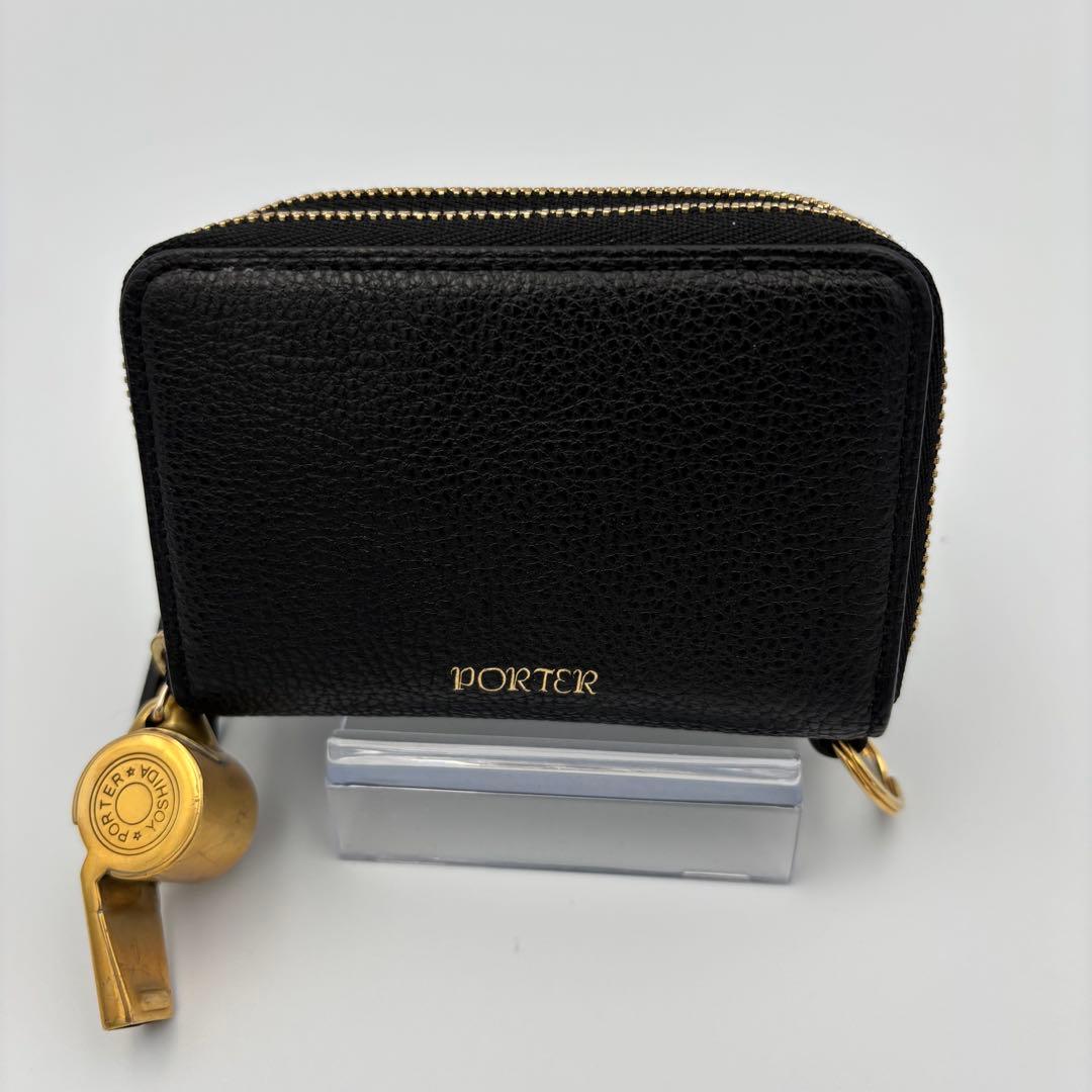 超美品　PORTER TONE トーン ブラック ホイッスル 黒 ポーター