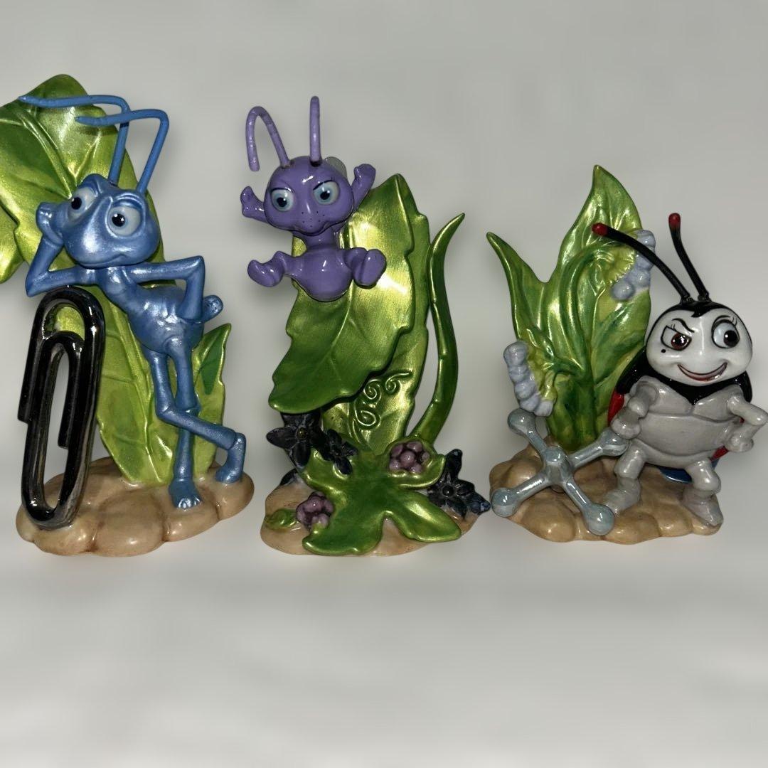 バグズライフ　陶器　フィギュア　３点セット　レア　バグズ•ライフ　フリック