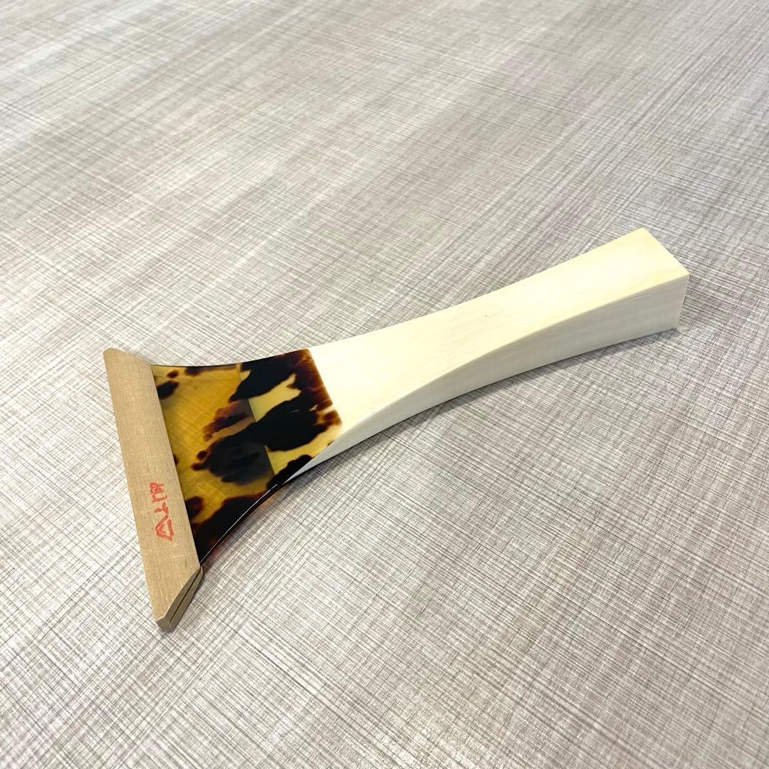 美品】ふじ印 さざ波撥 津山撥 小山流 津軽三味線バチ 鼈甲撥 地唄