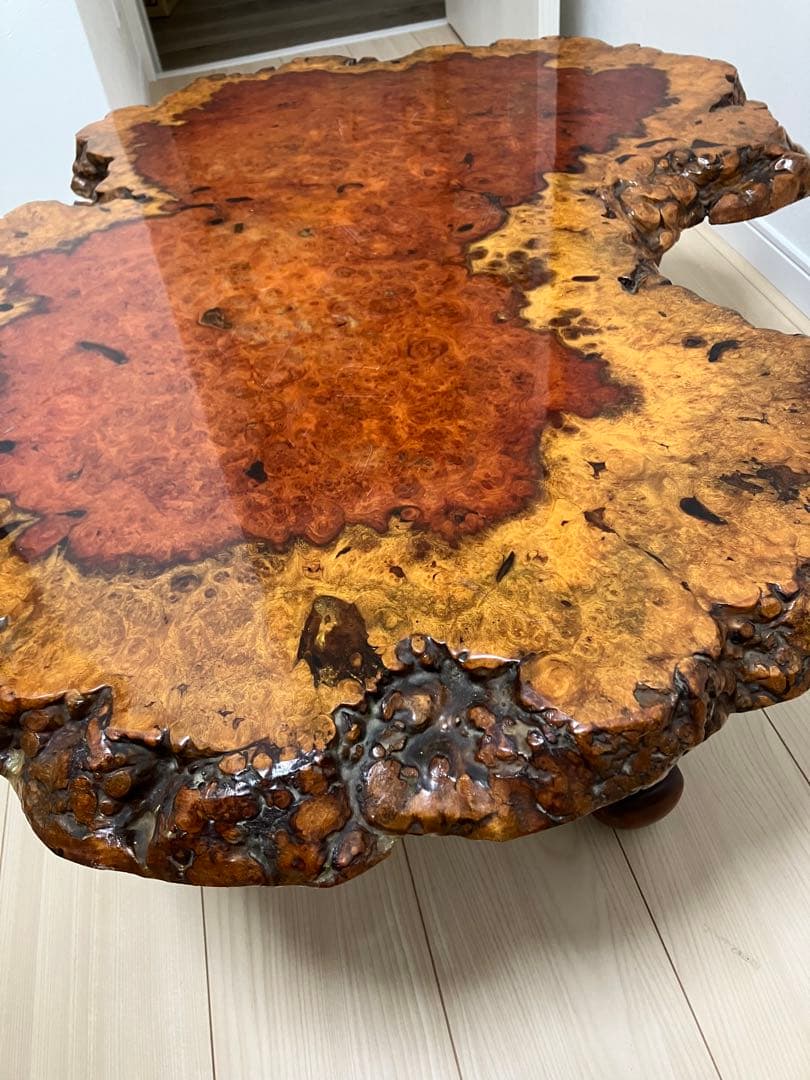 希少】花梨瘤 一枚板 座卓 高級テーブル - メルカリ