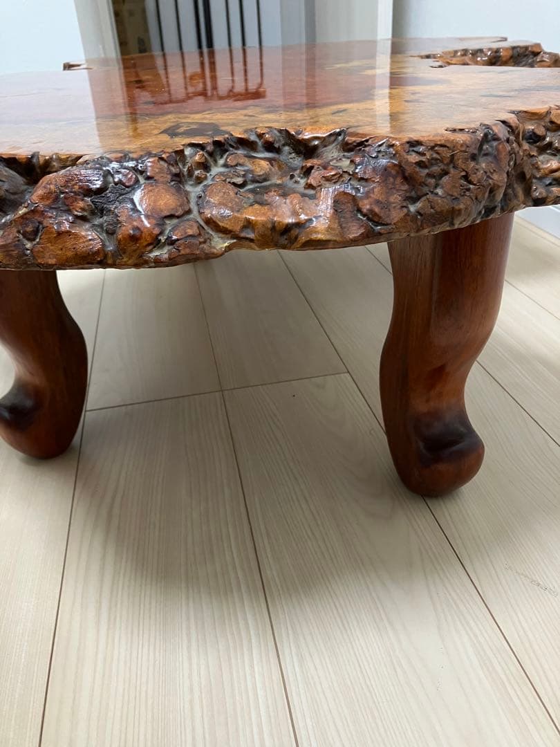 希少】花梨瘤 一枚板 座卓 高級テーブル - メルカリ