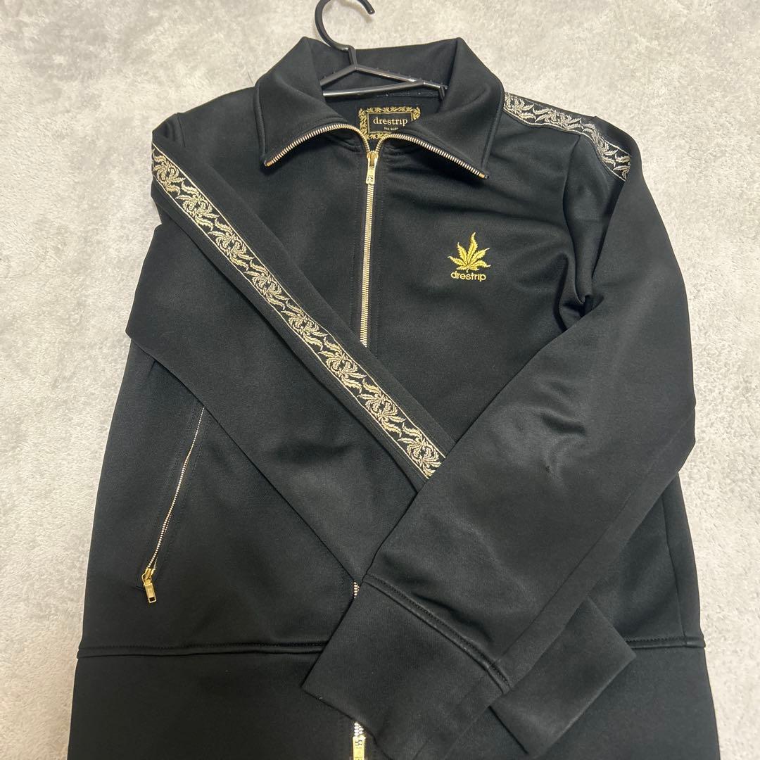 drestrip ブラック ジップアップジャケット drestrip（ドレストリップ） ジャージ 「drestrip / ドレストリップ