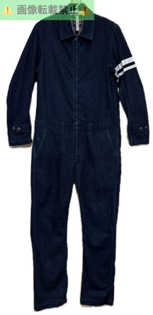 ＊桃太郎ジーンズ 出陣 濃紺 月桂樹ボタン つなぎ オールインワン 日本製 38 桃太郎ジーンズ（MOMOTARO JEANS） デニム ジャンプスーツ