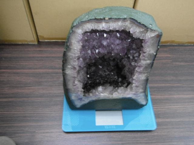 アメジストドーム 天然石 パワーストーン 紫水晶 置物 約27