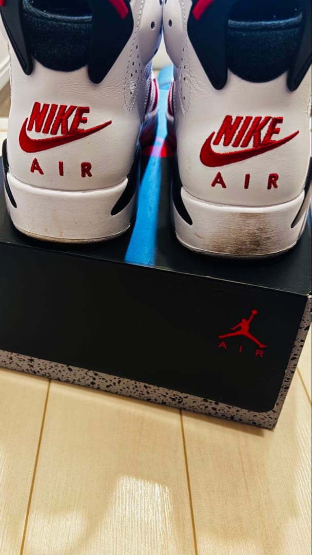 NIKEAIR JORDAN 6 Carmine カーマイン 27.5 - メルカリ