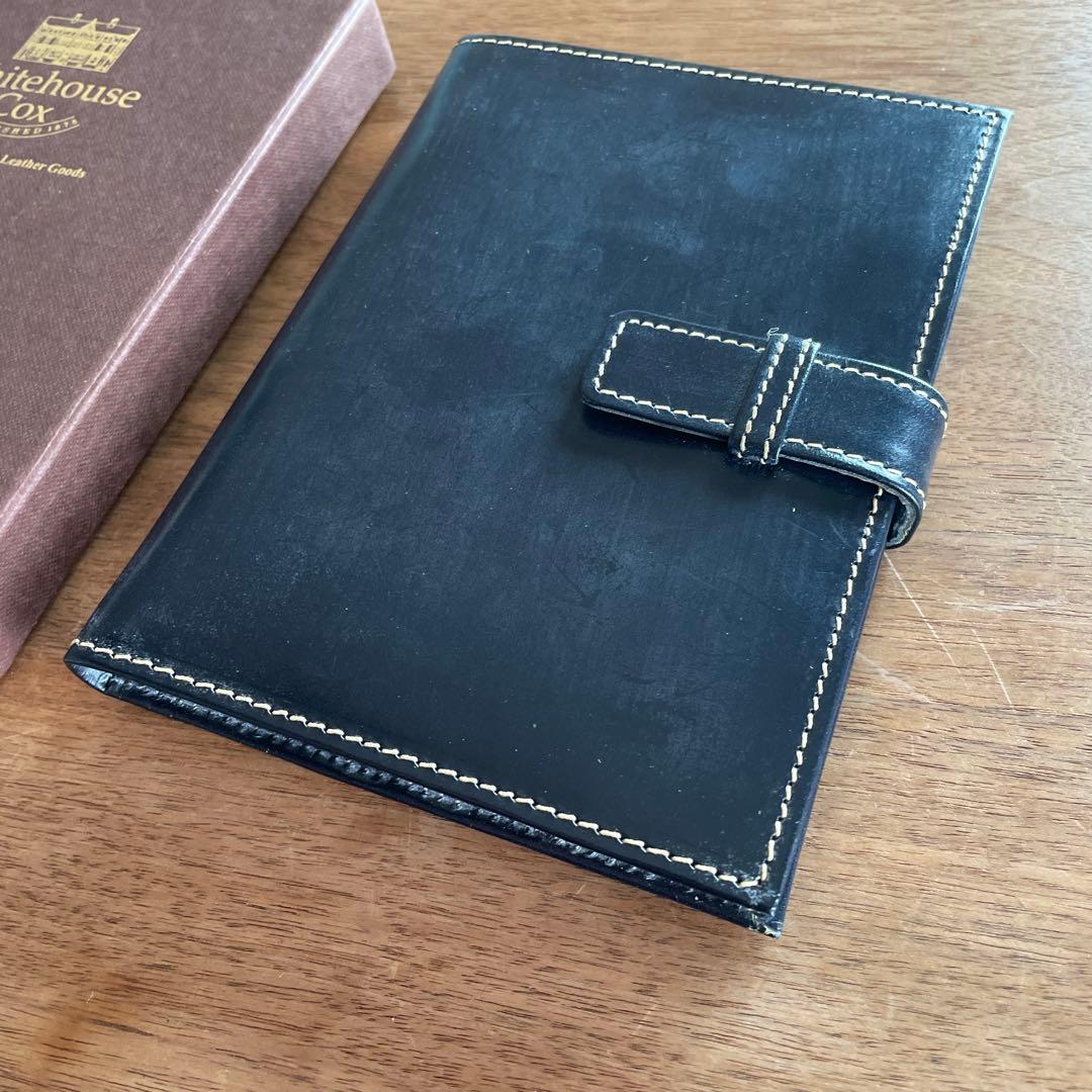 新品 紺 ホワイトハウスコックス RHODIA COVER ロディア メモカバー