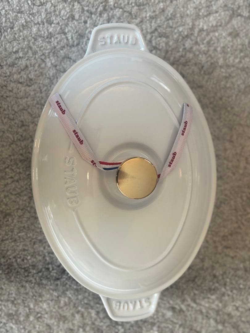 STAUB OHPホワイト生涯保証付き Staub（ストウブ） 鍋 ピコ・ココット ラウンド 10cm カンパーニュ