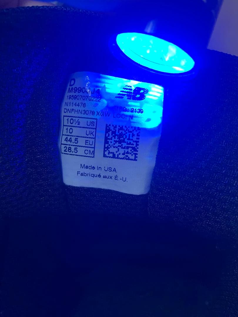 靴 New Balance M990JJ4 US10.5 28.5cm NAVY