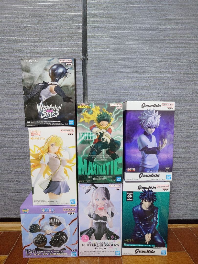 最新プライズフィギュア7点まとめ売り 最新プライズフィギュアまとめ売り ジャンプフィギュアまとめ売り