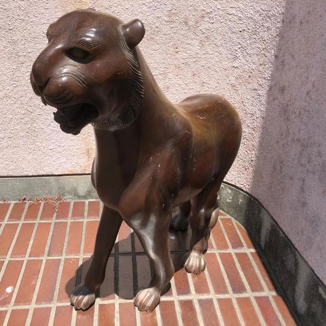 木彫り チーター ヒョウ