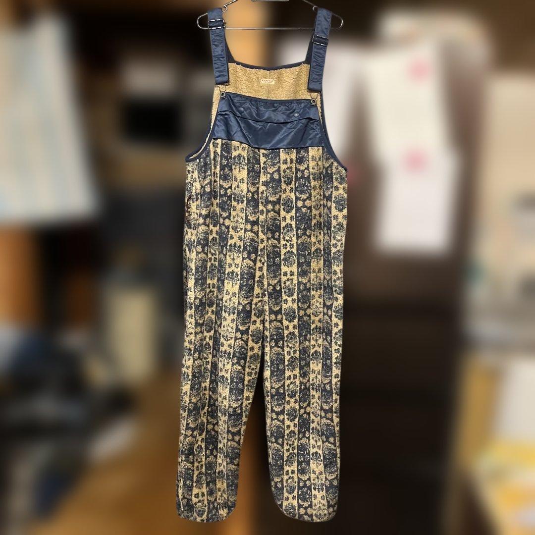 KAPITAL キャピタル ダマスクストライプ柄 フリース　オーバーオール L 748588202.jpg?1570654639